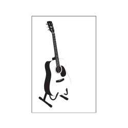Poster Silhouette de guitare
