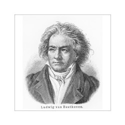 Poster Dessin de Beethoven