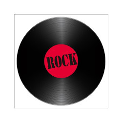 Poster Disque rock