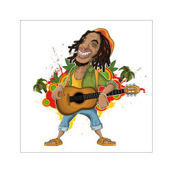 Poster Guitariste reggae