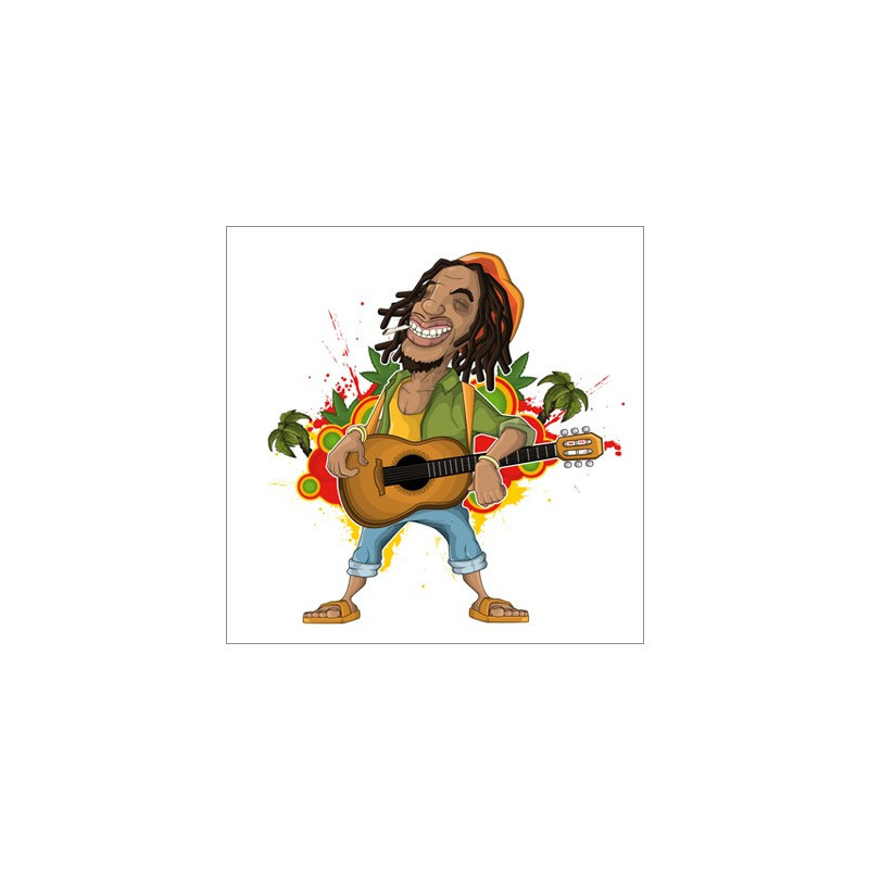 Poster Guitariste reggae