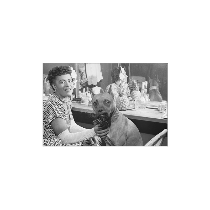 Poster de Billie Holiday et de son chien Mister
