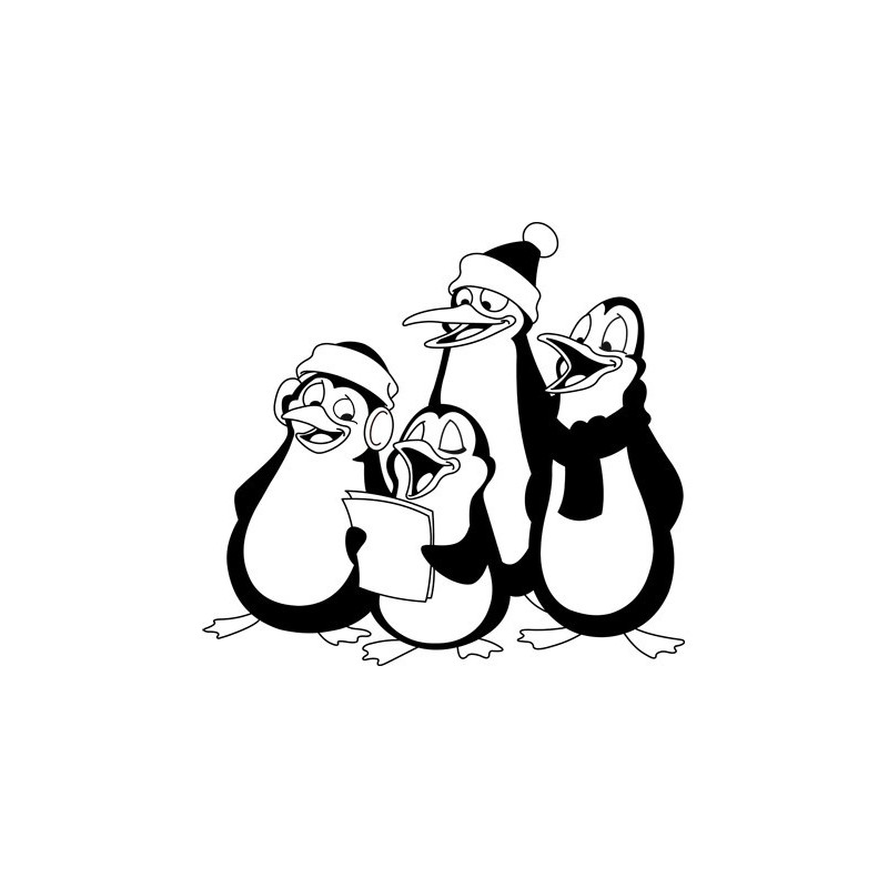 Sticker Chorale de pingouins