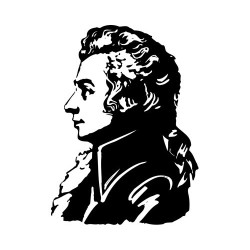 Sticker Portrait de Mozart