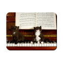 Aimant 2 chatons sur un piano