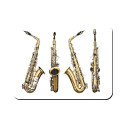 Aimant 4 vues du saxophone