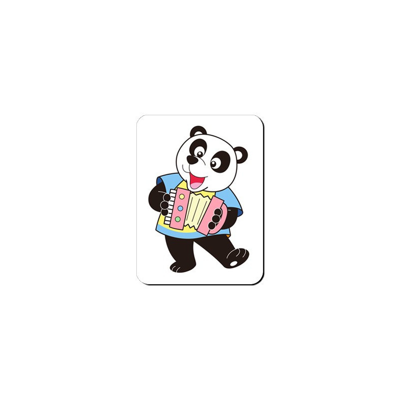 Aimant Panda accordéoniste