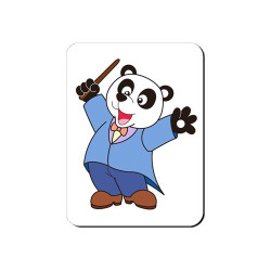 Aimant Panda chef d'orchestre