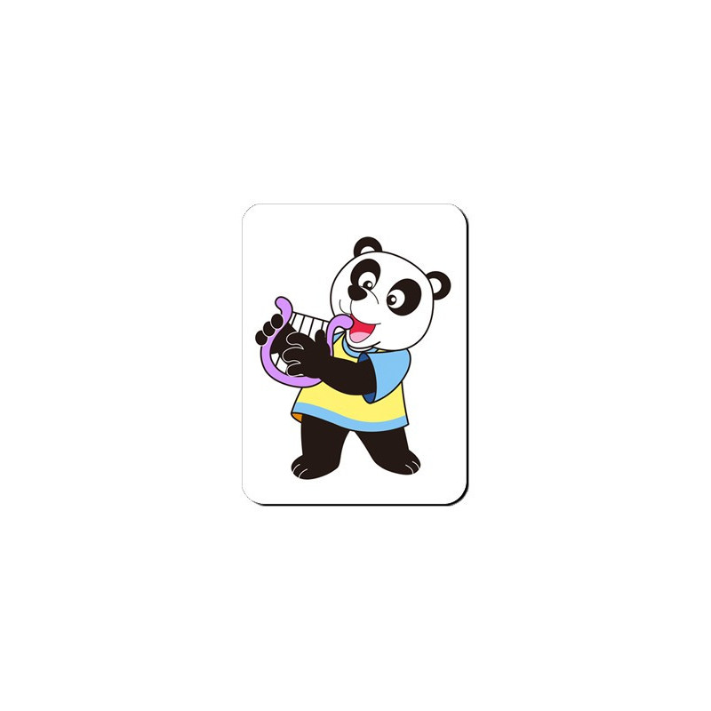 Aimant Panda avec une lyre