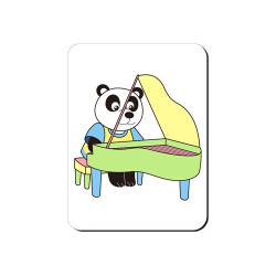 Aimant Panda pianiste