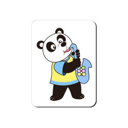 Aimant Panda saxophoniste