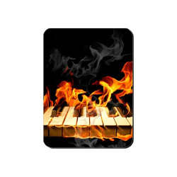 Aimant Clavier de piano en feu