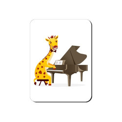 Aimant Girafe pianiste