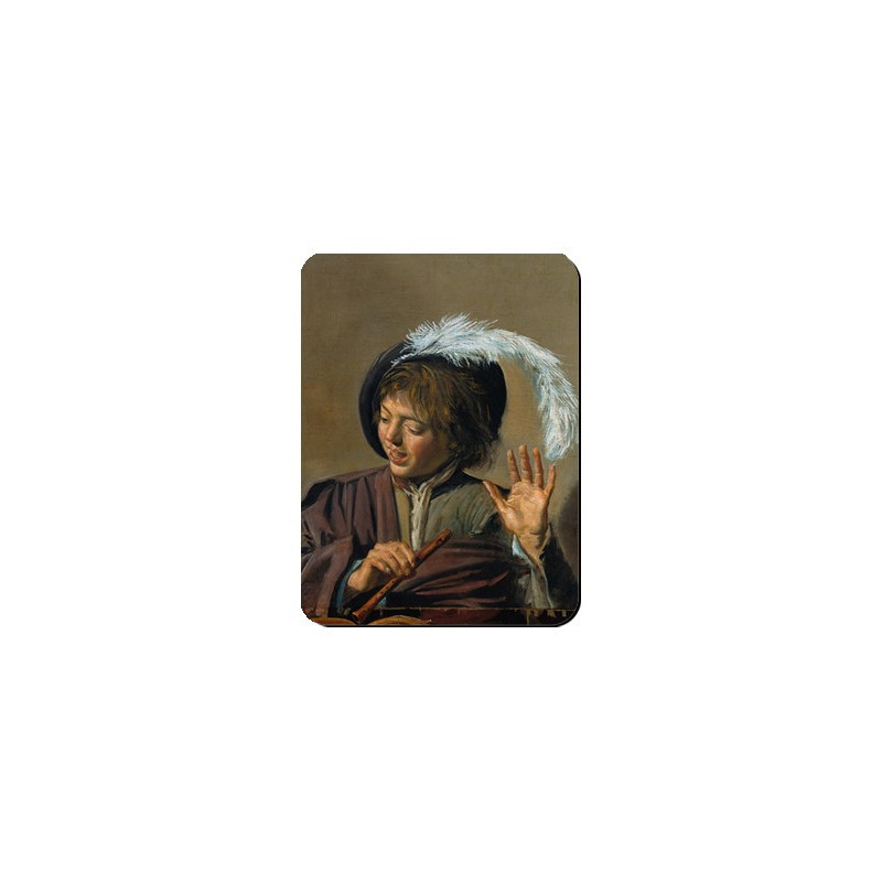 Aimant Garçon avec flûte par Frans Hals