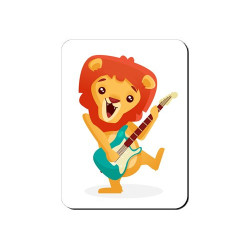 Aimant Lion guitariste