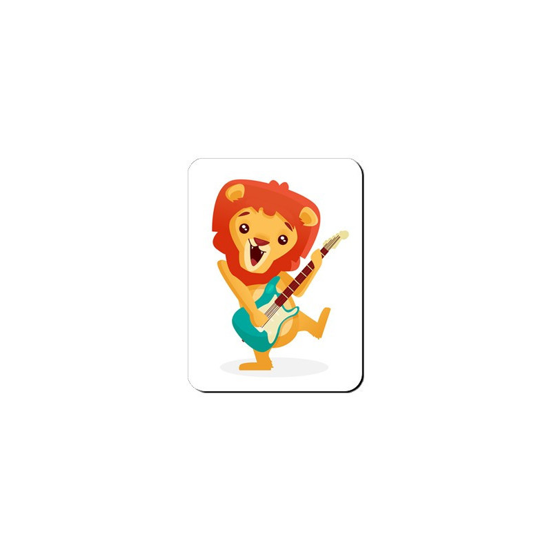 Aimant Lion guitariste