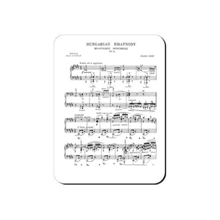Aimant Partition de la Rhapsodie hongroise n°2 de Liszt