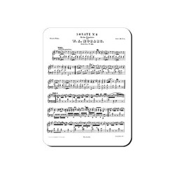 Aimant Partition de la sonate K331 de Mozart