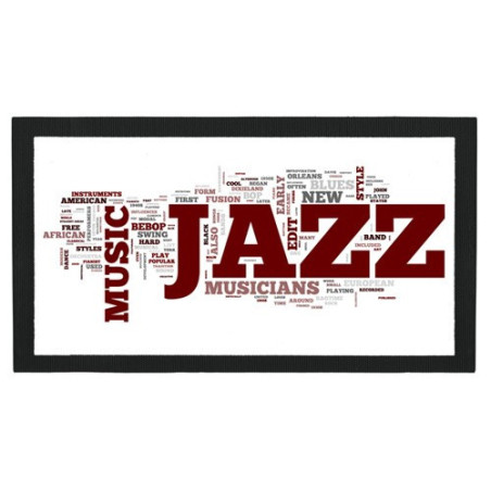 Tapis de bar : Mots anglais sur le jazz