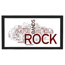 Tapis de bar : Mots anglais sur le rock