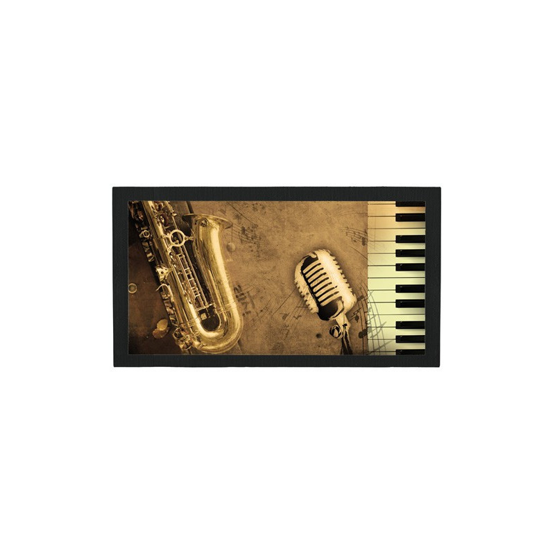 Tapis de bar : Saxophone, micro, clavier