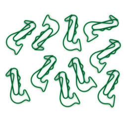 Trombones vert en forme de saxophone