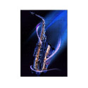 Puzzle en bois 30 pièces : Saxophone bleu