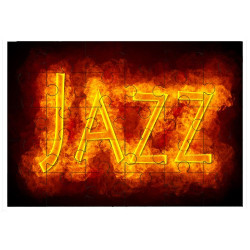 Puzzle en bois 30 pièces : Jazz en feu