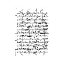 Puzzle en bois 30 pièces : Partition du concerto pour clarinette de Mozart