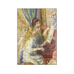 Puzzle en bois 30 pièces : Deux jeunes filles au piano par Pierre-Auguste Renoir