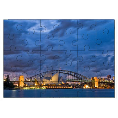 Puzzle en bois 30 pièces : Opéra de Sydney