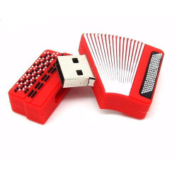Clé USB 32 Go en forme d'accordéon à boutons