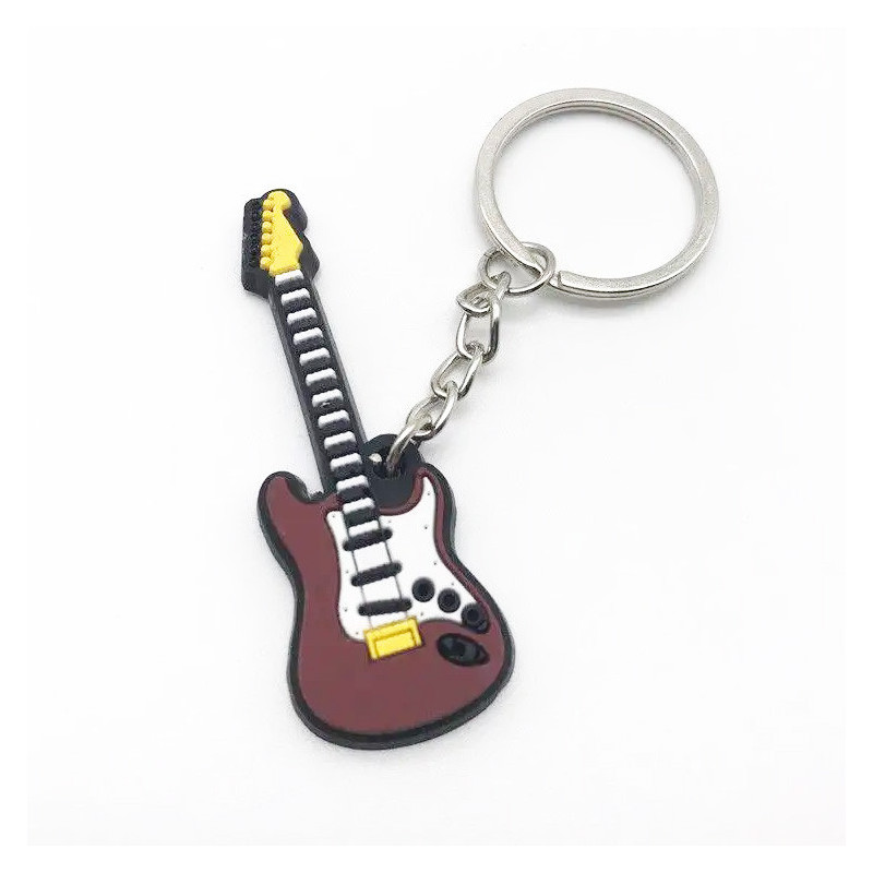 Porte-clés en forme de guitare électrique