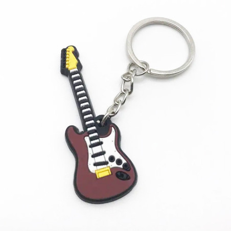 Porte-clés en forme de guitare électrique